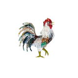 Aurora Rooster Brooch | Trovelore