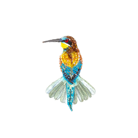 Beekeeper Bird Brooch | Trovelore