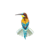 Beekeeper Bird Brooch | Trovelore