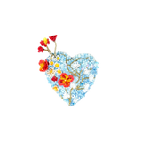 Heart Blossoms Brooch | Trovelore