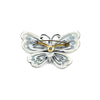 MCM Blue Enamel & Rhinestone Butterfly Brooch