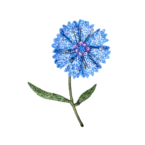 Blue Bottleflower Brooch | Trovelore