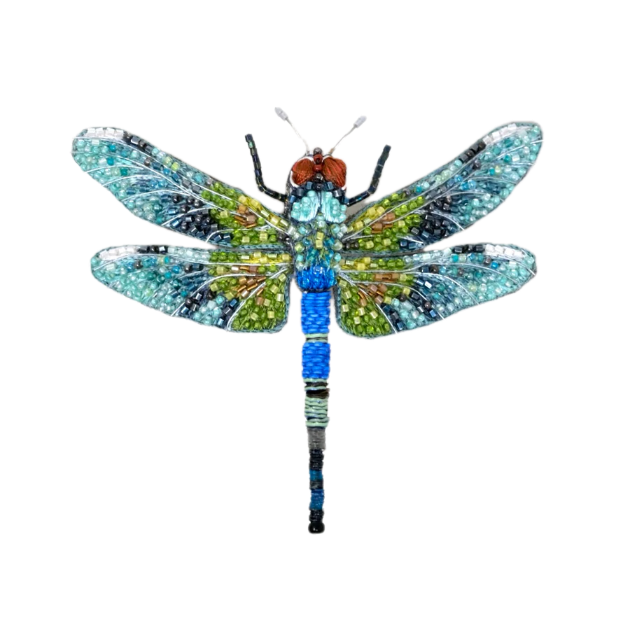 Blue Emperor Dragonfly Brooch | Trovelore