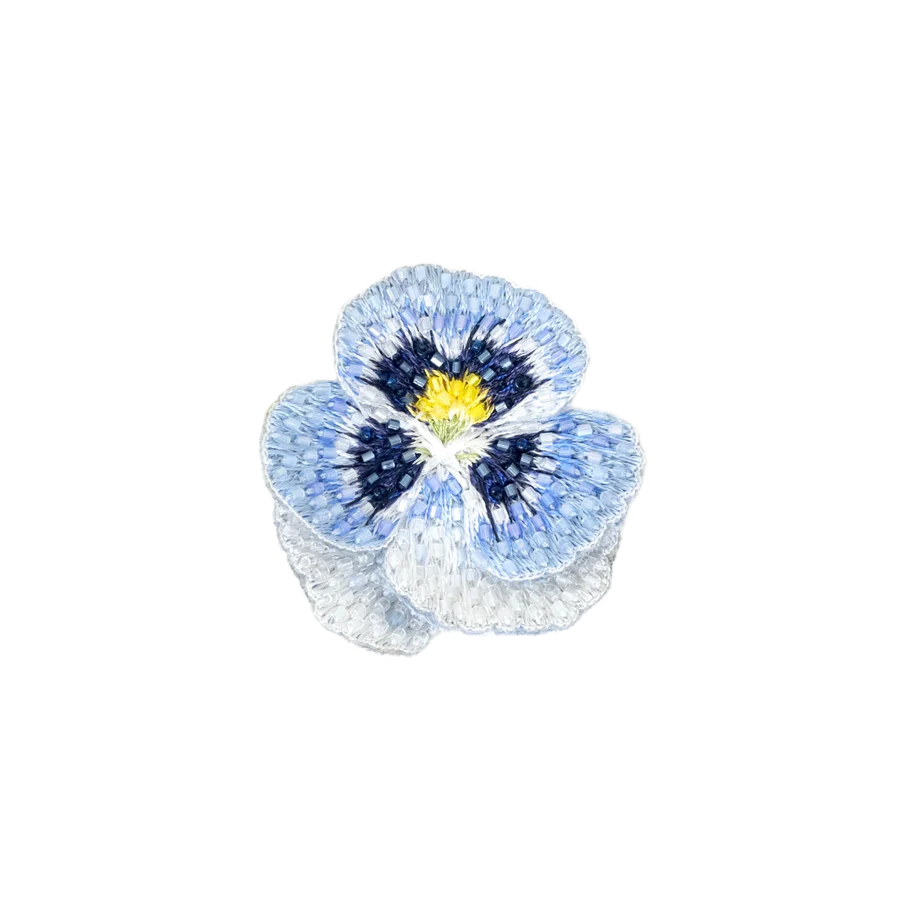 Blue Pansy Brooch | Trovelore