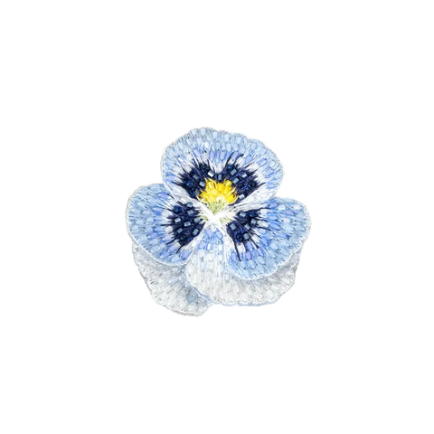 Blue Pansy Brooch | Trovelore