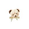 Brown Teddy Face Brooch | Trovelore