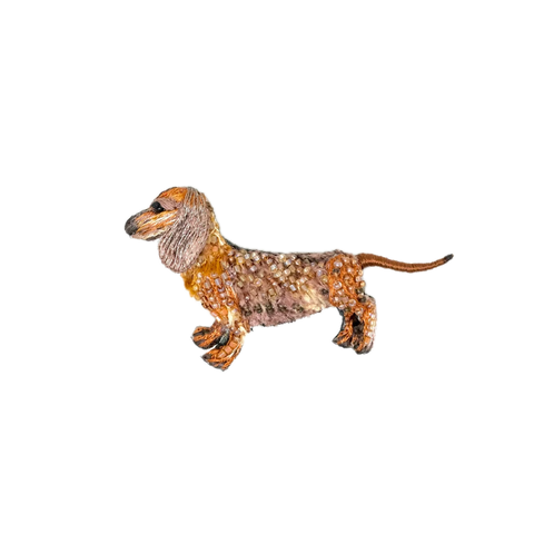 Canela Dachshund Brooch | Trovelore