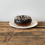 Chocolate Frosted Donut Candle | Italy
