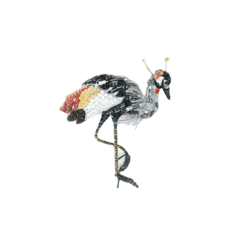 Crowned Crane Brooch | Trovelore