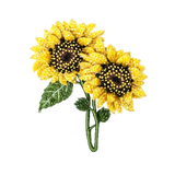 Dancing Sunflowers Brooch | Trovelore