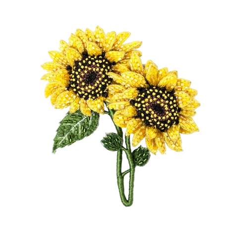 Dancing Sunflowers Brooch | Trovelore | PRE-ORDER ARRIVING MID MAY