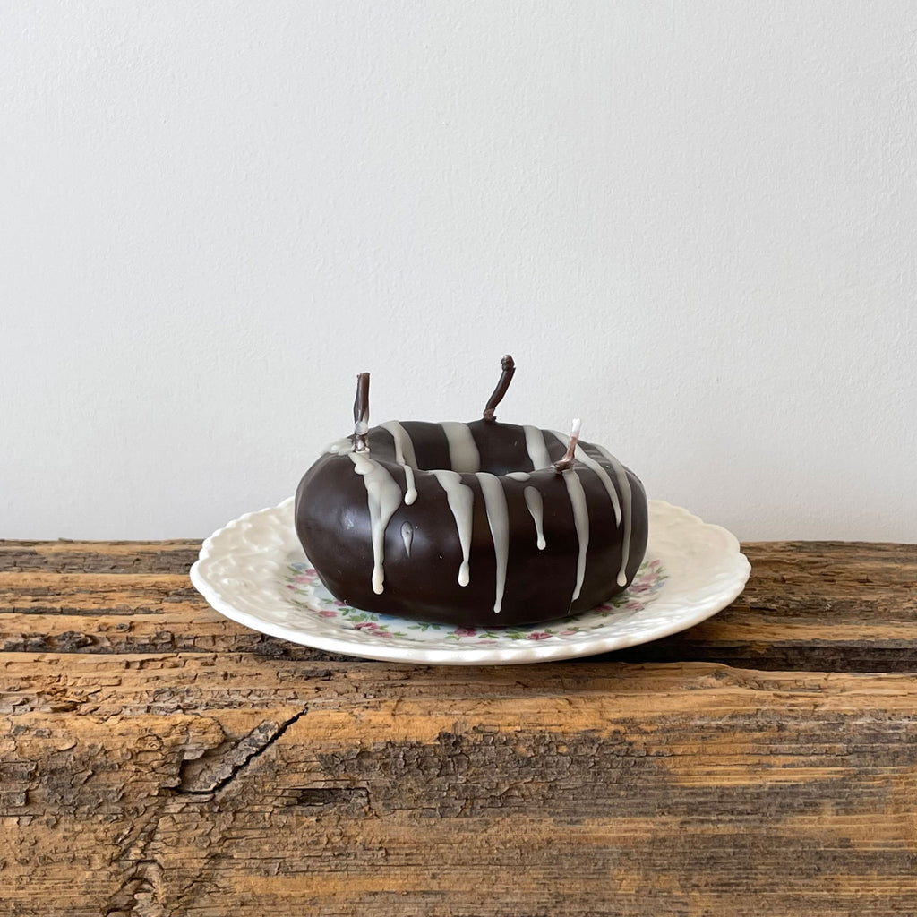 Chocolate Devil's Food Donut Candle | Italy