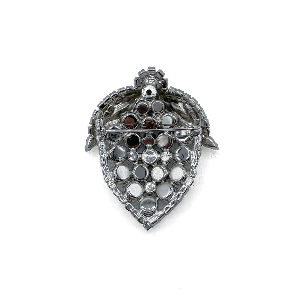 Rhinestone Apple Brooch | Vintage