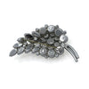 Vintage Diamante Leaf Brooch