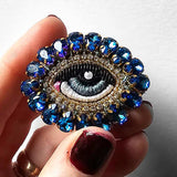 Disturbing Eye Brooch Blue | Céleste Mogador