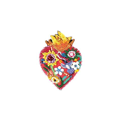 Flaming Heart Brooch | Trovelore