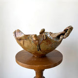 Vintage Freeform Slab Bowl