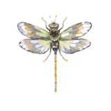 Globe Blue Skimmer Brooch | Trovelore