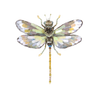 Globe Blue Skimmer Brooch | Trovelore