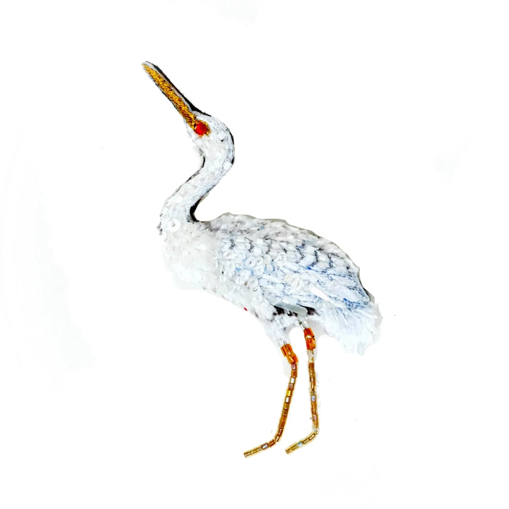 Great Egret Brooch  | Trovelore