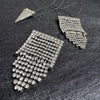 Vintage Deco Stepped Diamanté Pendant