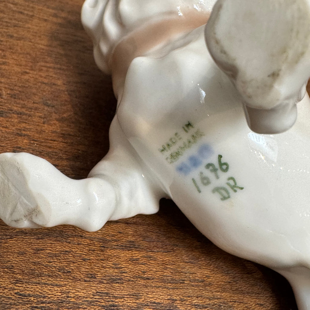 Vintage Porcelain Suspicious Bulldog | Denmark