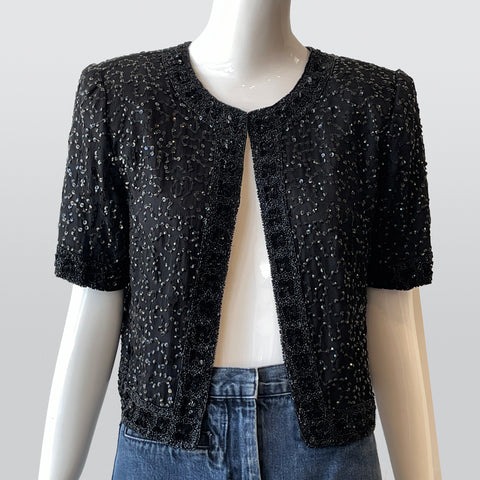 60-70s Cotton Zip Front Patchwork Skirt