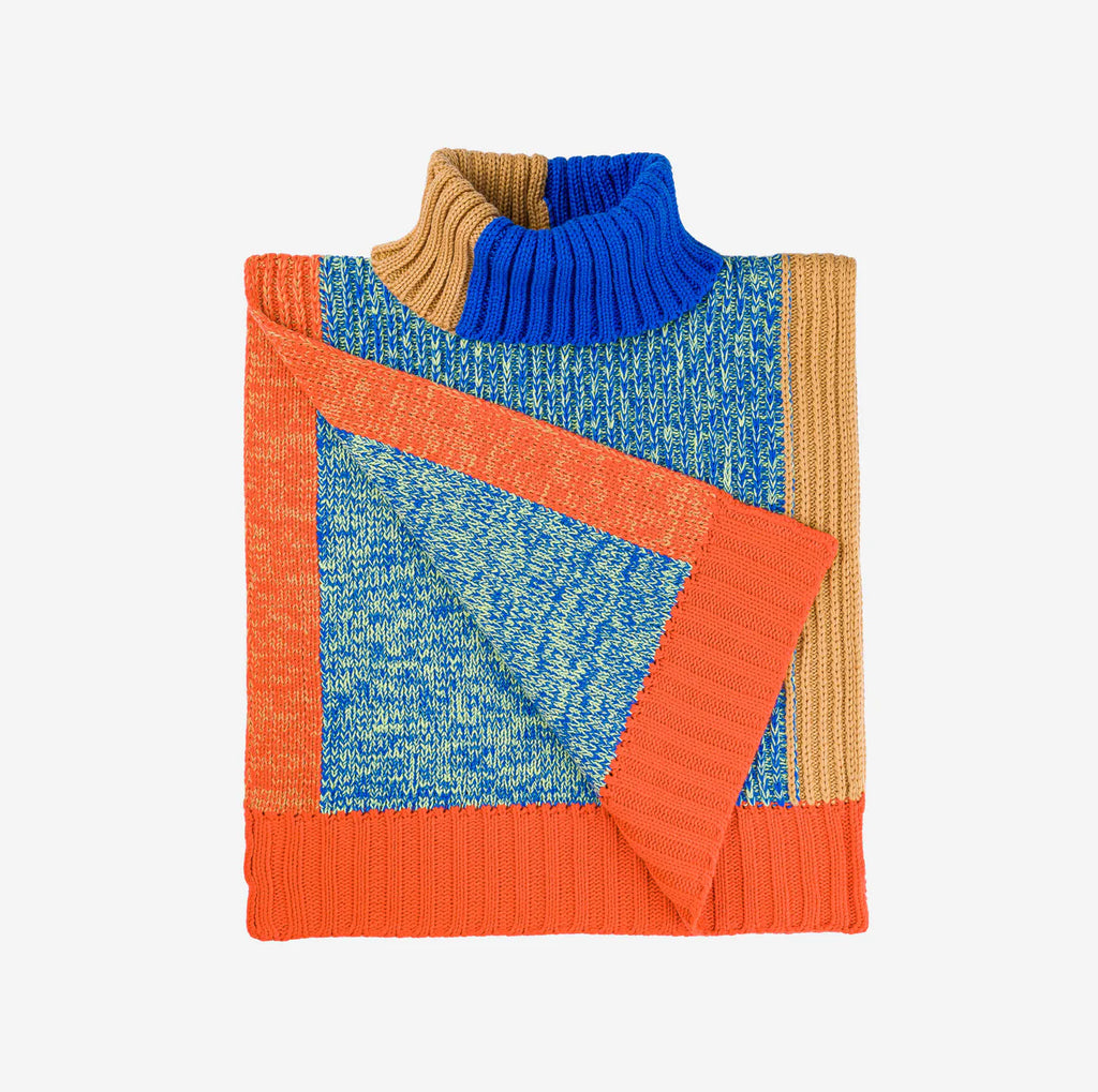 Static Swatch Knit Dickie | Lime Cobalt