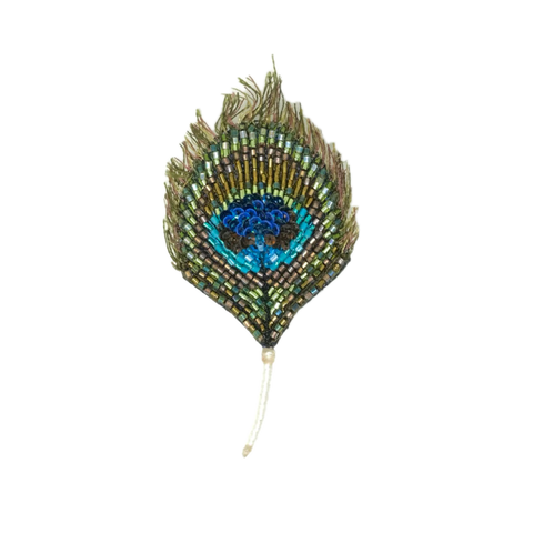 Green Crowned Woodnymph Brooch | Trovelore