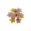 MCM Lucite & Rhinestone Pastel Posies Brooch