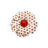 MCM Red & White Polka Dot Flower