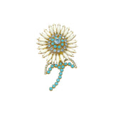 MCM Weiss Sunflower Floral Brooch