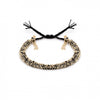 Woven Chain Bracelet | Black Gold