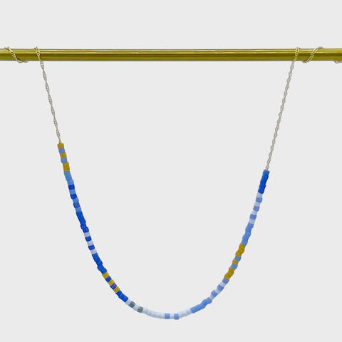 Evil Eye 14kt Gold Necklace | Royal Blue Sapphire