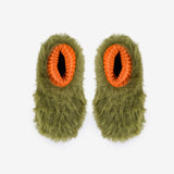 Unisex Fuzzy Fur Sock Slippers | Moss