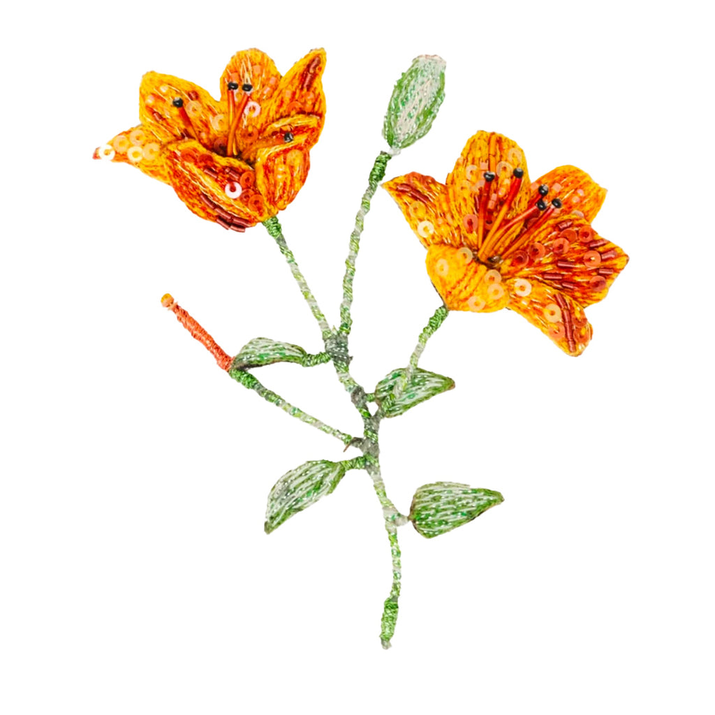 Orange Lily Brooch | Trovelore