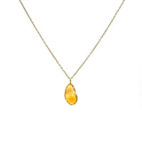 Organic Fire Opal Necklace | One of a Kind