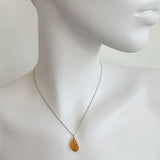 Organic Fire Opal Necklace | One of a Kind