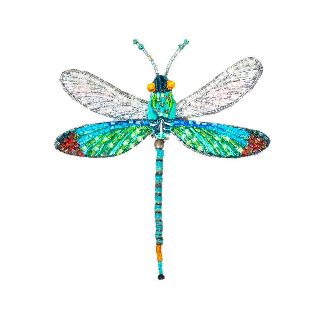 Oriental Greenwing Dragonfly Brooch | Trovelore