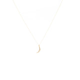 Crescent & Diamond Necklace