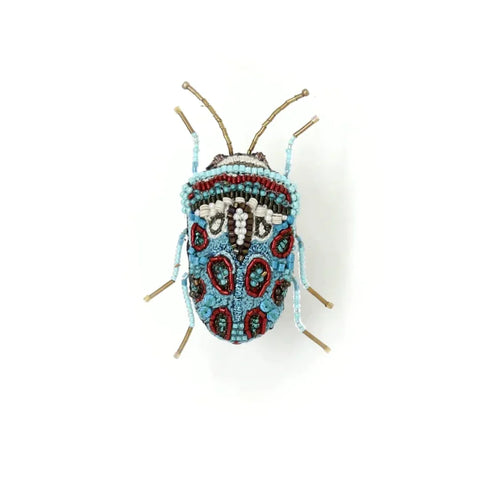Green Crowned Woodnymph Brooch | Trovelore
