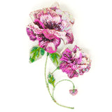 Purple Peony Brooch | Trovelore