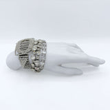 Vintage Show Stopper Diamante Buckle Bracelet Rhinestone