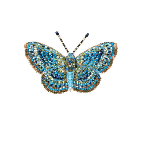 Rounded Metalmark Butterfly Brooch | Trovelore