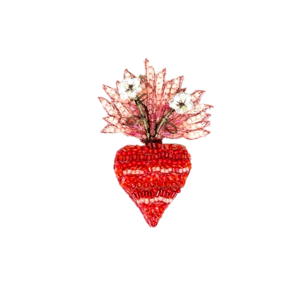 Sacred Bloom Heart Brooch | Trovelore