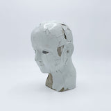 Antique Lacquered Glass Eye Santos (Saint) Head II