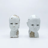Antique Lacquered Glass Eye Santos (Saint) Head II