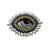 Silver Moon Gaze Brooch | Céleste Mogador