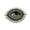 Silver Moon Gaze Brooch | Céleste Mogador