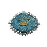 Silver Moon Gaze Brooch | Céleste Mogador